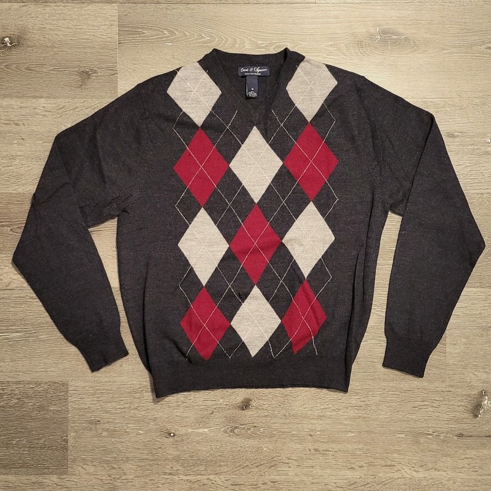 Davis & Squire Extra Fine Merino Wool Sweater - Men's Size M